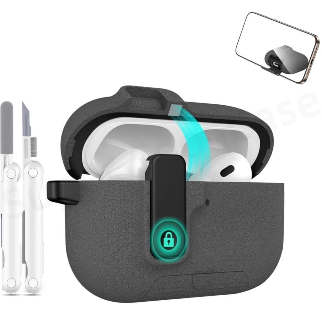 For AirPods Pro 3 Earphone Case For AirPods Pro 3 Case Full Body Shockproof Protective Phone Stand Style Case For AirPods Pro 3