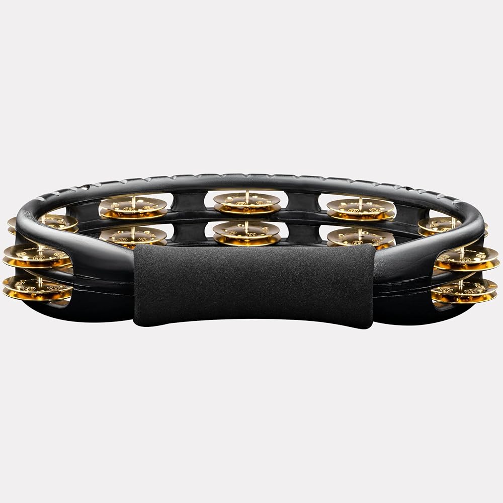 MEINL Percussion Traditional ABS Tambourine with Brass Jingles, Black, TMT1B-BK [Official Japanese Product]