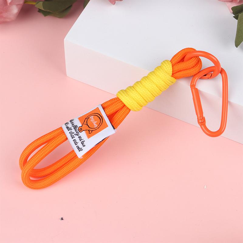 Colorful Wrist Strap Keychain Creative Braided Lanyard Keyring For Women Anti-Lost Phone Charm Bag Pendant Accessories