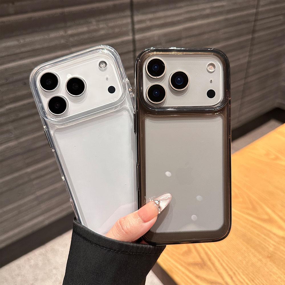 Luxury Silicone Transparent Shockproof Case For iPhone17 Pro Max 17 Pro 17 Air Clear Protection Acrylic Cover
