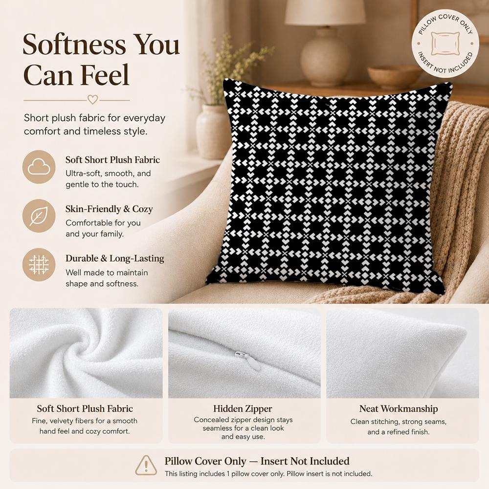 Style G-Geometric StyleS Cushion Cover Double-Sided Printed Pillow Cover Hypoallergenic Dust-Mite Proof