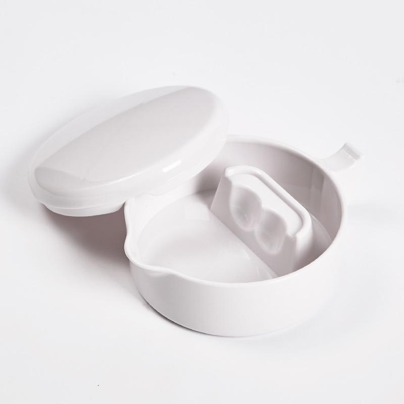 Portable Multi-functional Porcelain-Like Inkstone with Lid for Calligraphy Brushes