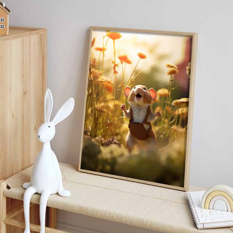 New Arrival 5D DIY Full Circle Diamond Painting "Guinea Mouse" Embroidery Cross Stitch Home Decor Gift