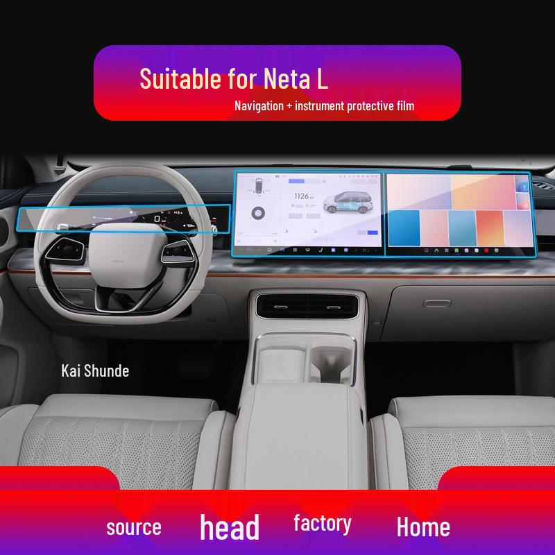 Neta U & L Display Screen Protective Tempered Film for Car Console