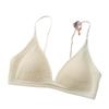Ice Silk Seamless Small Chest Gathering French Hole Cup Without Steel Ring Anti-sagging Breast Comfortable Bra Cover