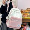 Cartable assortiment de couleurs fraîches sac à dos fille sac à dos mignon imprimé étoiles ins sac à dos pour collégien étudiant universitaire sac à dos de classe