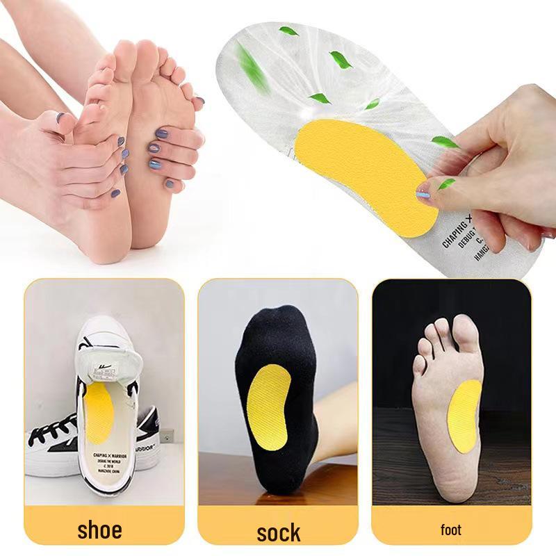 Odor-Resistant Deodorant Stickers: Foot Odor Removal, Antibacterial, Breathable, Sweat-Absorbent, Deodorizing Insoles for Sneakers and Socks