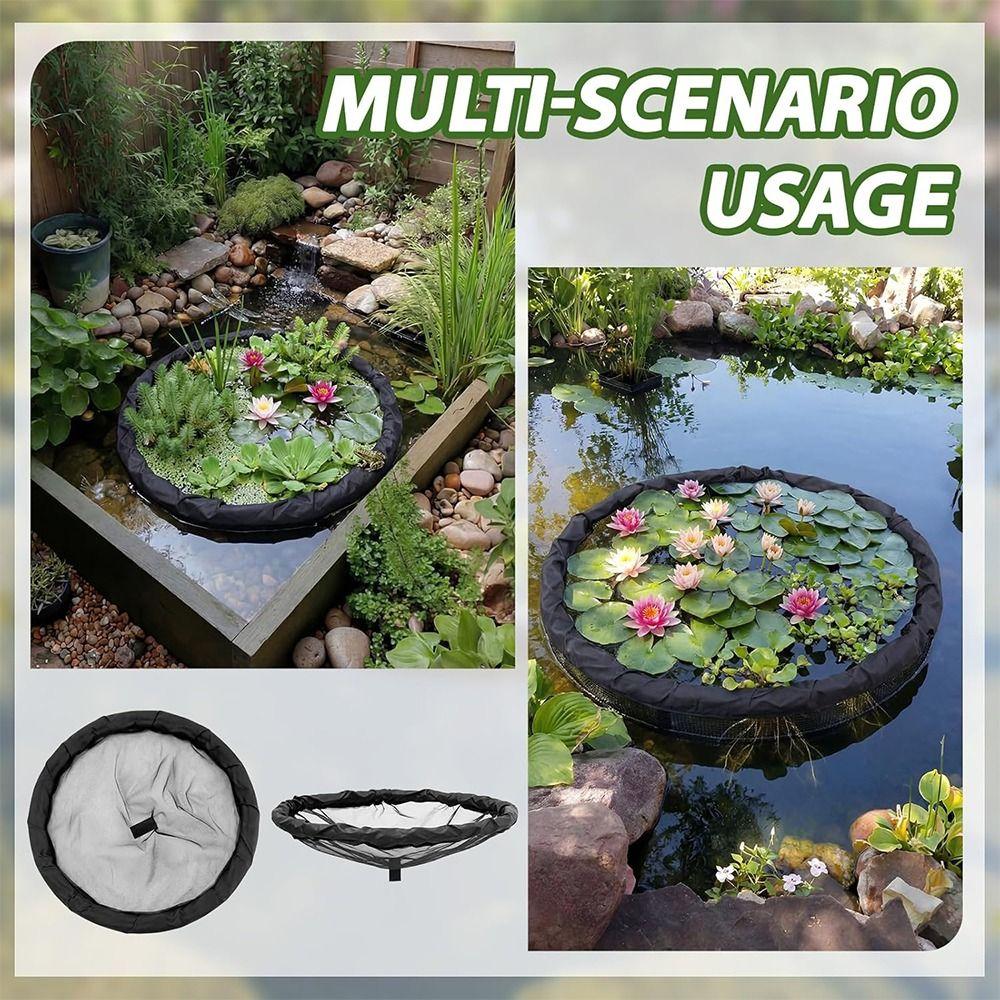 Polyester Floating Flora Fish Barrier Breathable Pond Plant Isolation Net  Seedling Farming