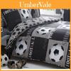 Cartoon Football Bedding Set With Satin Weave For Kids Room Sleep Comfort