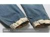 Men's Retro Harem Jeans with Pockets and Elastic Cuffs