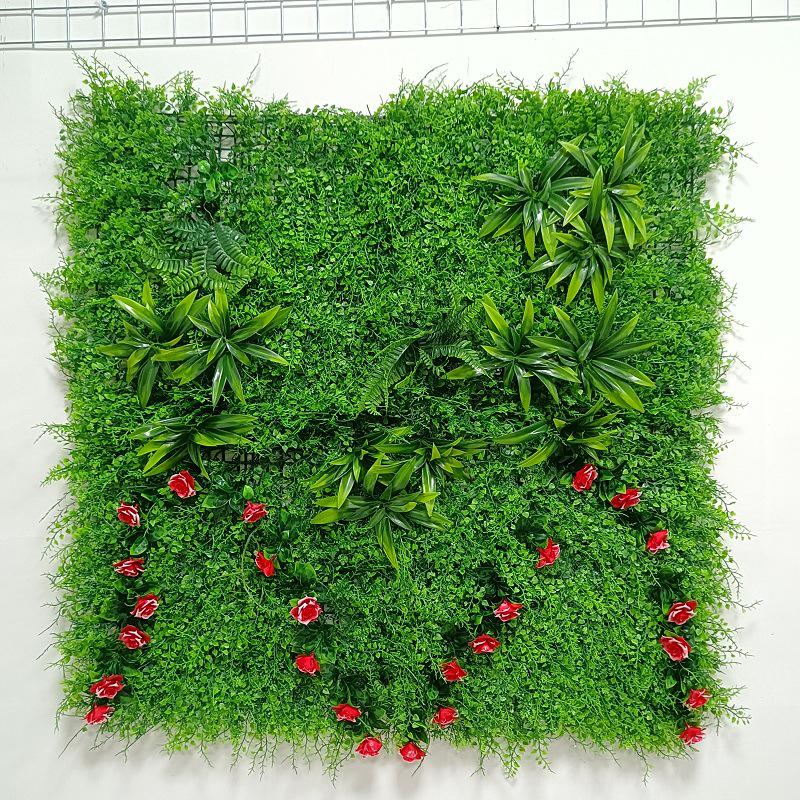 Simulation Green Plant Wall Decor - Indoor Artificial Turf Background Hanging
