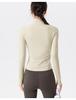 Fleece-Lined Women's Long Sleeve Yoga Jacket with Pockets - Slimming, Warm, and Ideal for Running