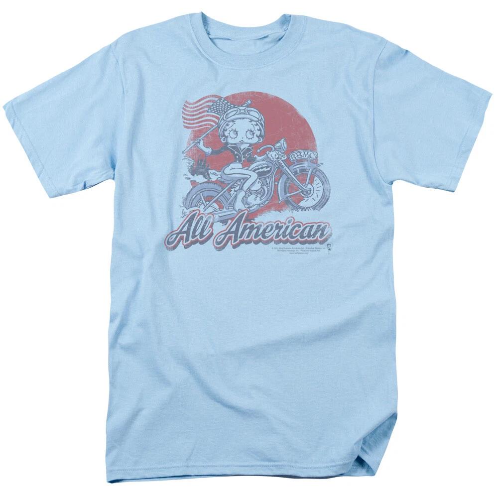 Betty Boop  All American Biker  T-Shirt - Adult, Child, Toddler 3XL