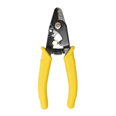 For FTTH 3 Hole Fiber Stripping Pliers Durable Three-hole Fiber Optic Stripper with Anti-slip Handle Wire Strip Pliers