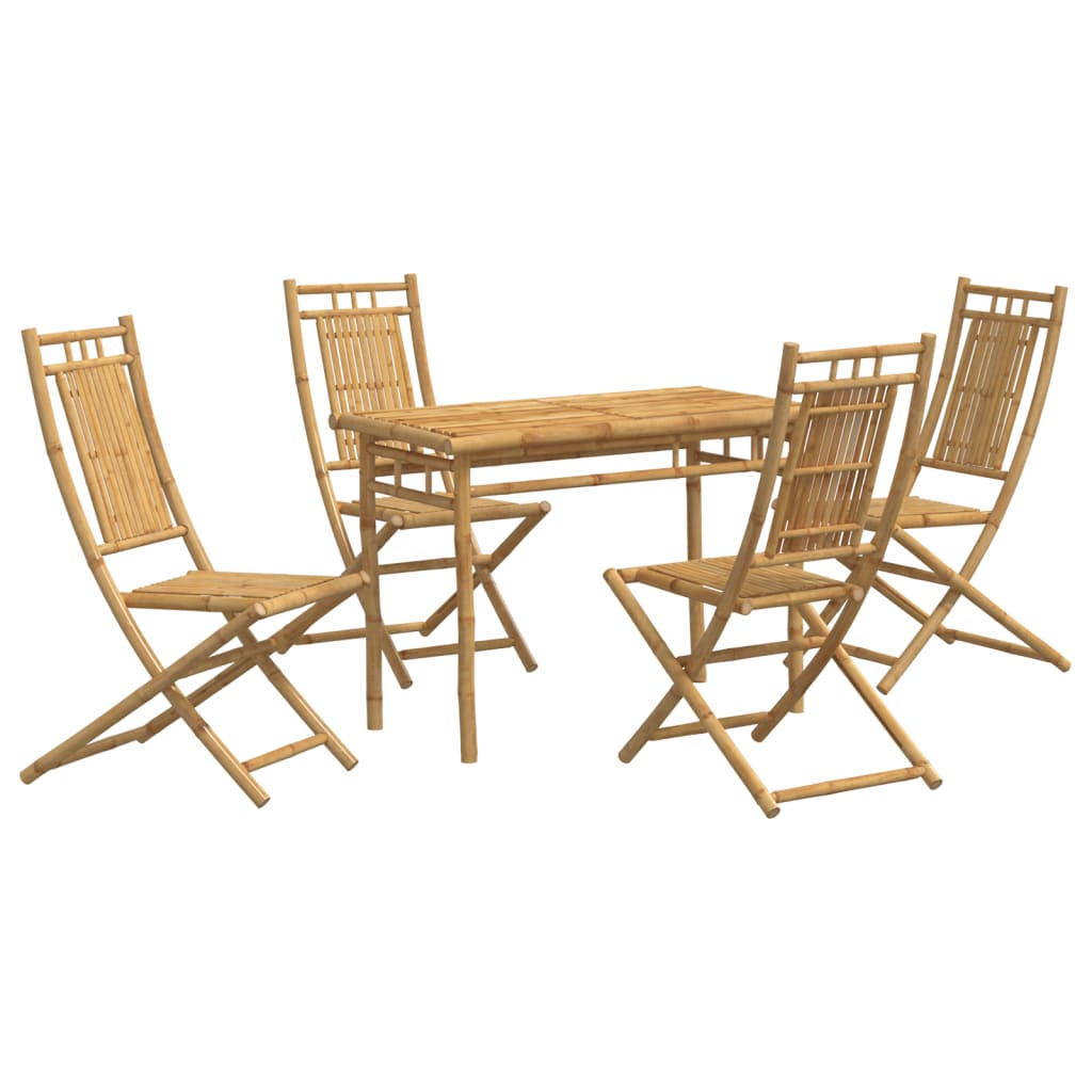 Vidaxl 5-Piece Bamboo Garden Furniture Set