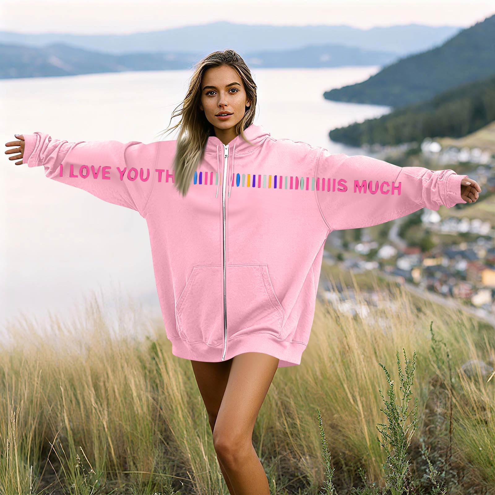 

Women s And Men s Unisex Fashion Casual Long Sleeve Printed Round Neck Hoodie Coat M