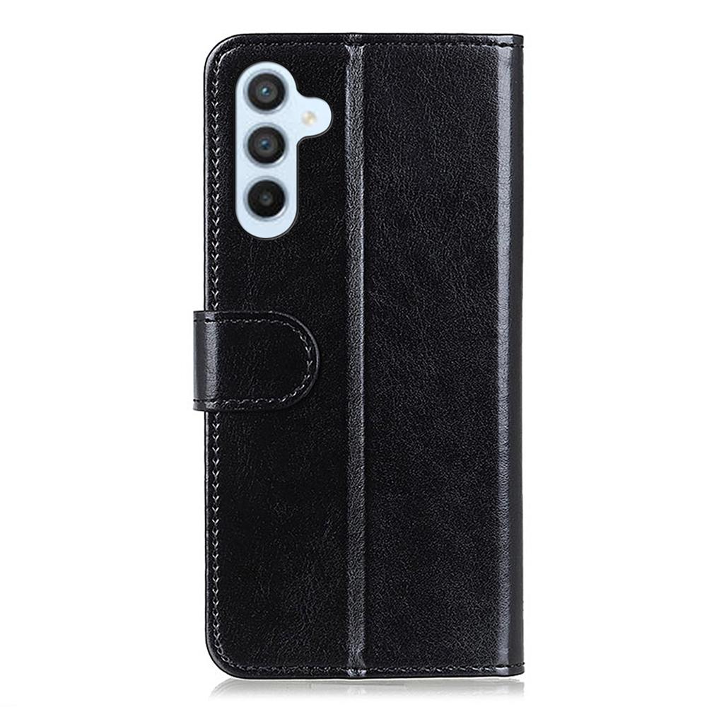 For Samsung Galaxy M35 5G Case Crazy Horse Texture PU Leather Phone Stand Cover
