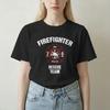 Firefighter Rescue Team Ideal For Firefighters T Shirts for Unisex Unisex 100 Cotton TShirts Tees Short Sleeve Clothing Gift Idea