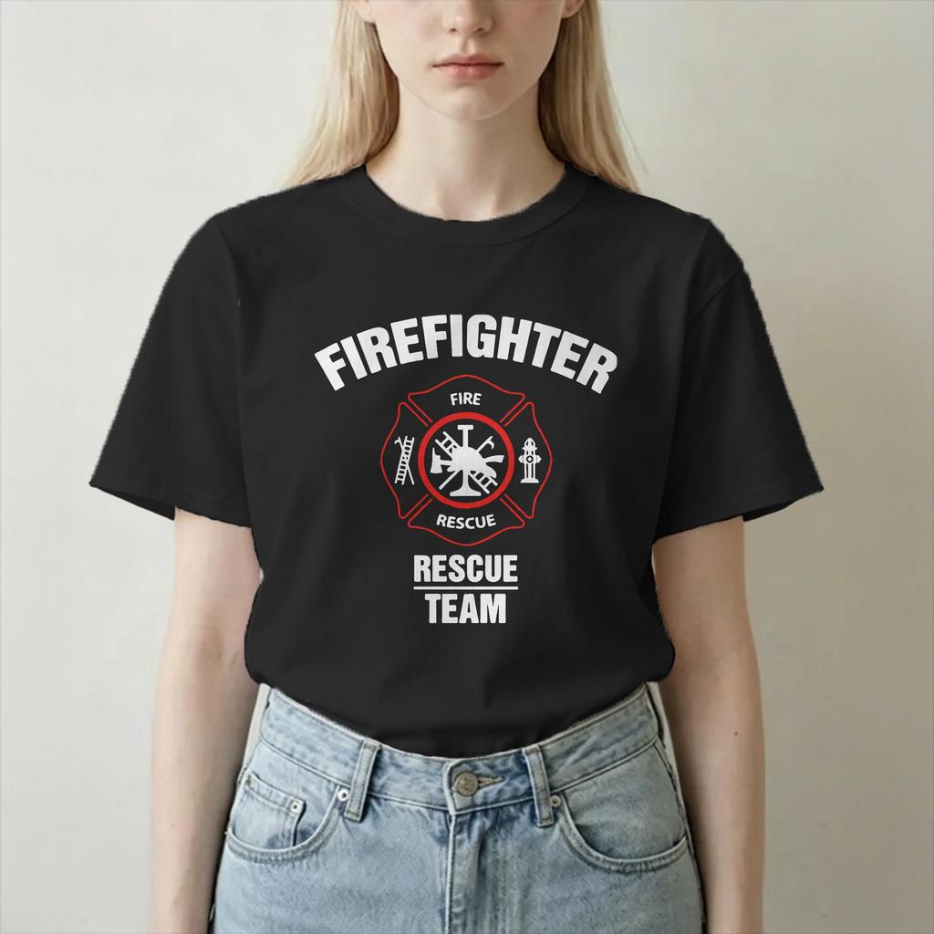 Unisex Unisexs TShirt Future Firefighter Awesome 100 Cotton Tee Shirt Short Sleeve Fire Rescue T Shirts O Neck Clothing