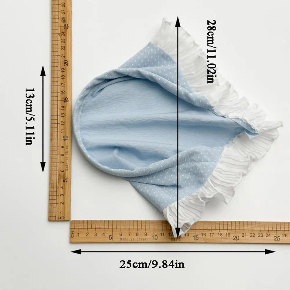 Girl's Hair Accessories Woven Hair Scarf Plaid Lace Retro Travel Photo Headband Women Headwarp Bandana Hair Band Y2K Hair Hoop