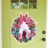 New PVC Easter Door Sticker Cartoon DIY Wall Sticker Self-adhesive Bunny Shape Bunny Ears Sticker HAPPY EASTER DAY
