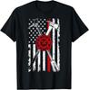 Patriotic Design Axe Halligan Thin Line for Firefighter Men T-Shirt