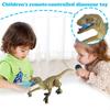 Children's Remote-controlled Dinosaur Toy, A Walking Velociraptor With Light And Roaring Sound