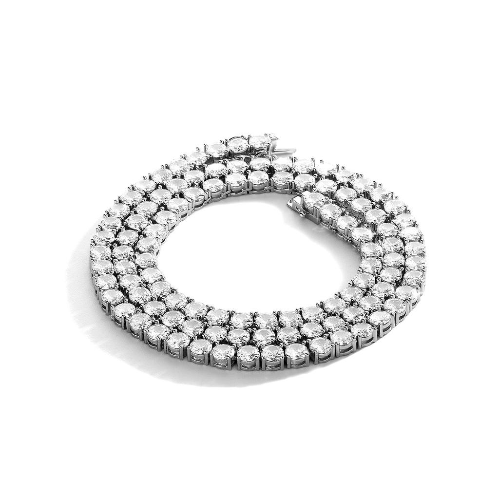Zircon Tennis Chain Jewelry Men's Necklace Niche Hip Hop Jewelry Women's Bracelet