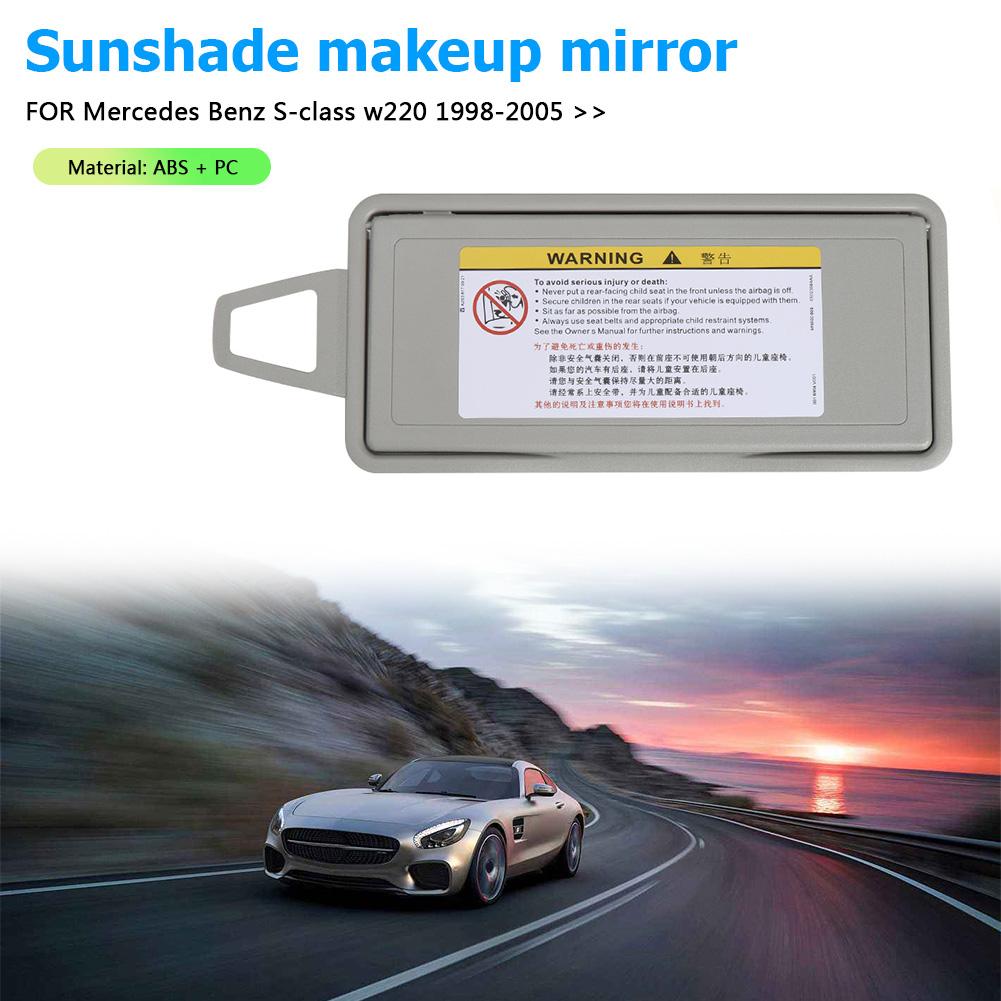 Sonnenschutz Spiegelabdeckung Auto Sonnenblende 2208100110 Sonnenblendenverkleidung 2208100210 für Mercedes Benz S-Klasse W220 1998-2005
