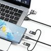 Kabel 6w1 USB-C/USB/Micro-USB/Lightning USAMS 1,2m 100W Power Delivery Fioletowy