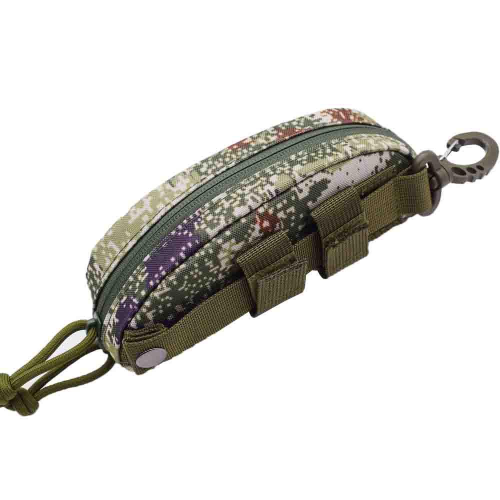 Tactical Outdoor Hard Shell Sunglasses Case with Molle System