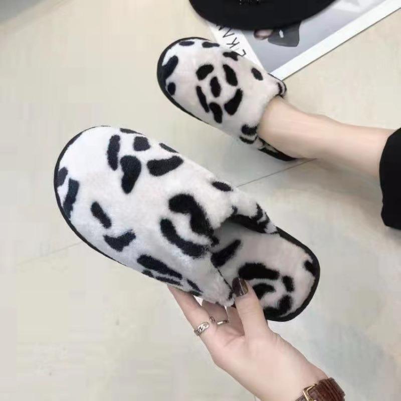 New home cotton slippers women's winter indoor cotton slippers piled warm couple plush mop