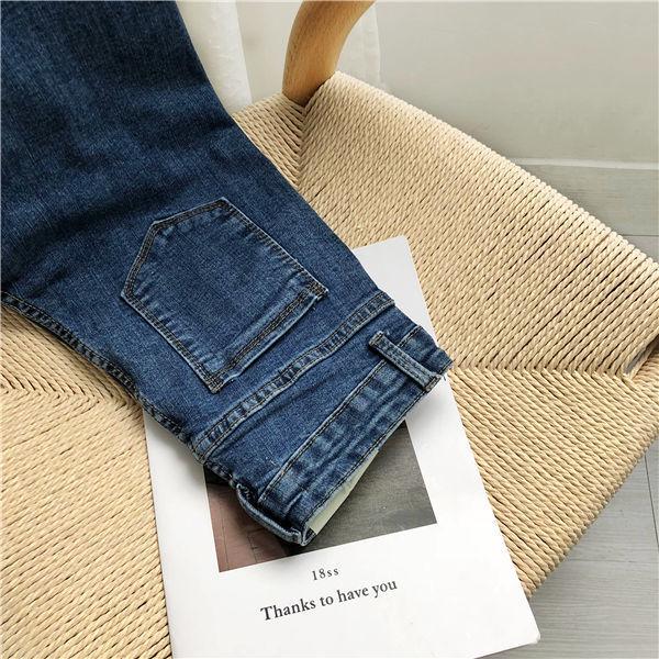 High-Waisted Black-Grey Skinny Jeans for Women - 2025 Style, Cropped, Stretchy, Leg-Slimming, Frayed Hem Size 27