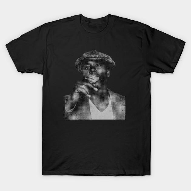 

Men Black Print T-shirt Dave Chappelle No-Cut Transfer Paper Print Cotton Tshirt M чорний