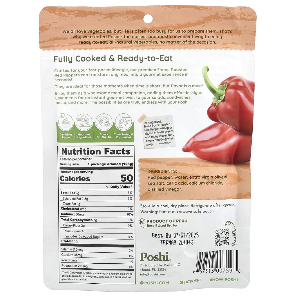 poshi Easy Chef, Rote Paprika, mit Extra Vergine Olivenöl, 153 g (152 g)