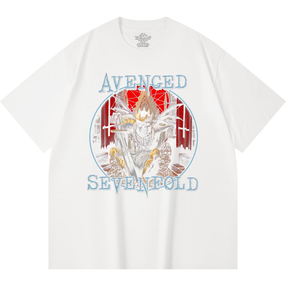 230 Gsm 100% Cotton Heavy Metal T-Shirt Rock Band Popular Music Print Unisex Heavy Cotton T Shirt