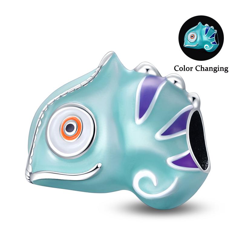 Charm Bead Components Compatible With Pan Copper Metal Firefly Ocean Star Butterfly Glowing Changing Color Trendy Authentic Original Bracelets Do It