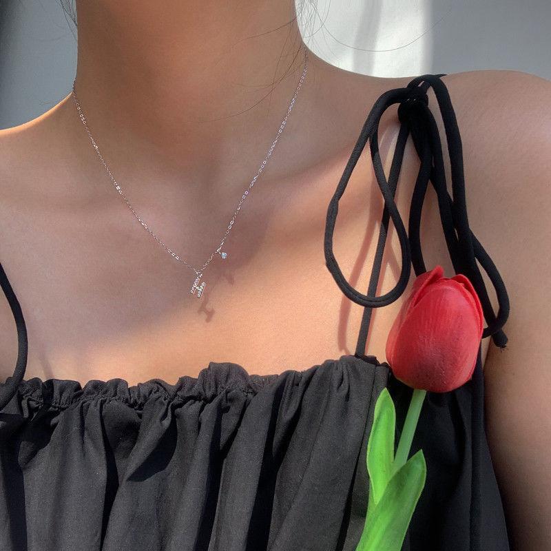 Geometric Pendant Necklace With Large And Small Squares