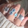 Xiaomi BF CLUB 925 Sterling Silver Ring For Women Jewelry Stars Stone Open Vintage Handmade Ring Allergy For Party Birthday Gift