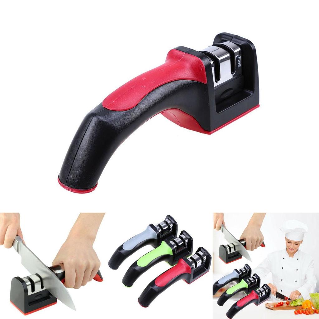 Stages For 2 Kitchen Knife Sharpener Sharpening Stone Tools Carbide Ceramic