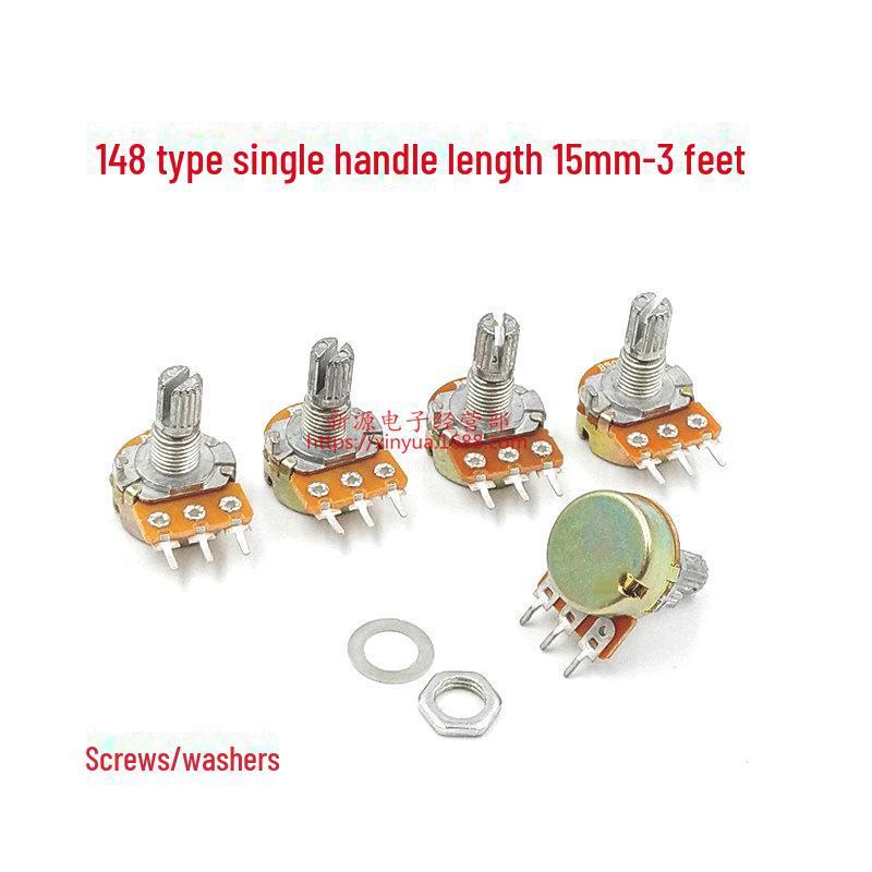 WH148 Potentiometer: B1K, B2K, B5K, B10K, B20K, B50K, B100K, B500K, B1M Options