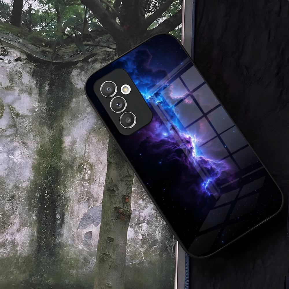 

Space For Galaxy Universe Phone Case Glass For Samsung Galaxy S24 S26 S25 S22 S20 S23 S21 Ultra Fe Plus A16 A34 A54 A24 A52 A53 Galaxy S22 5G