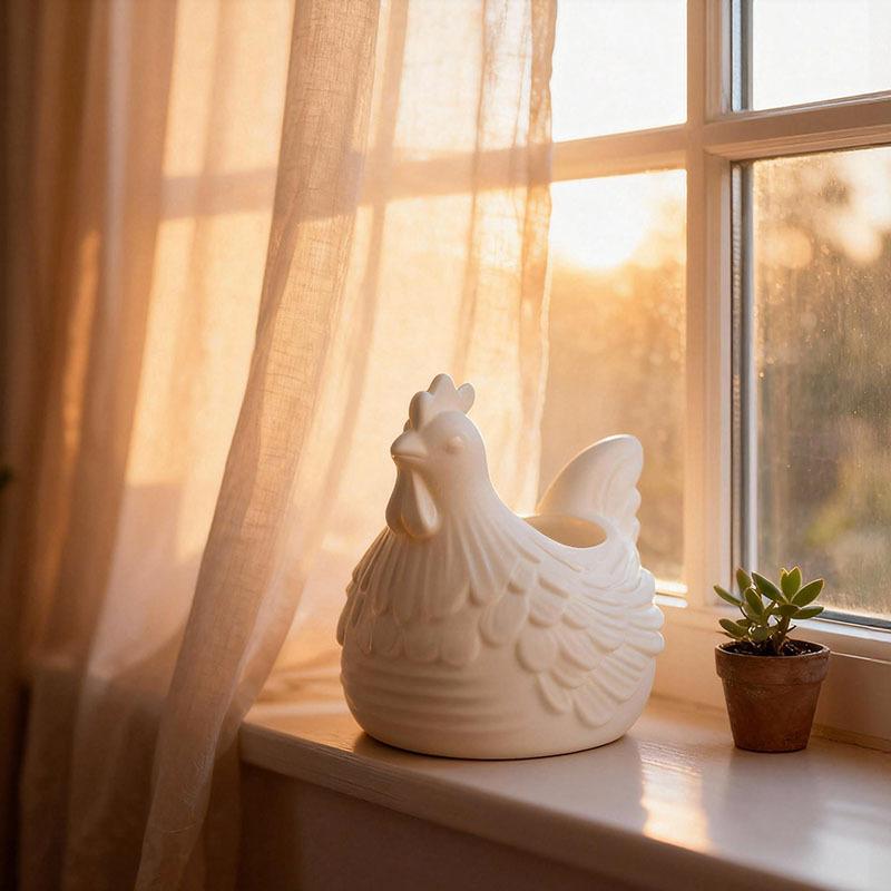 DIY 3D Little Chicken Candle Holder Epoxy Resin Mold, Plaster Hen Decoration, Candle Holder Silicone Mold, Desktop Storage