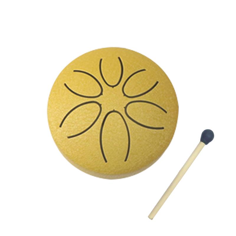 3 Inch Steel Tongue Drum - 6 Tone Handheld Instrument for Meditation & Yoga, Perfect Musical Gift for Beginners