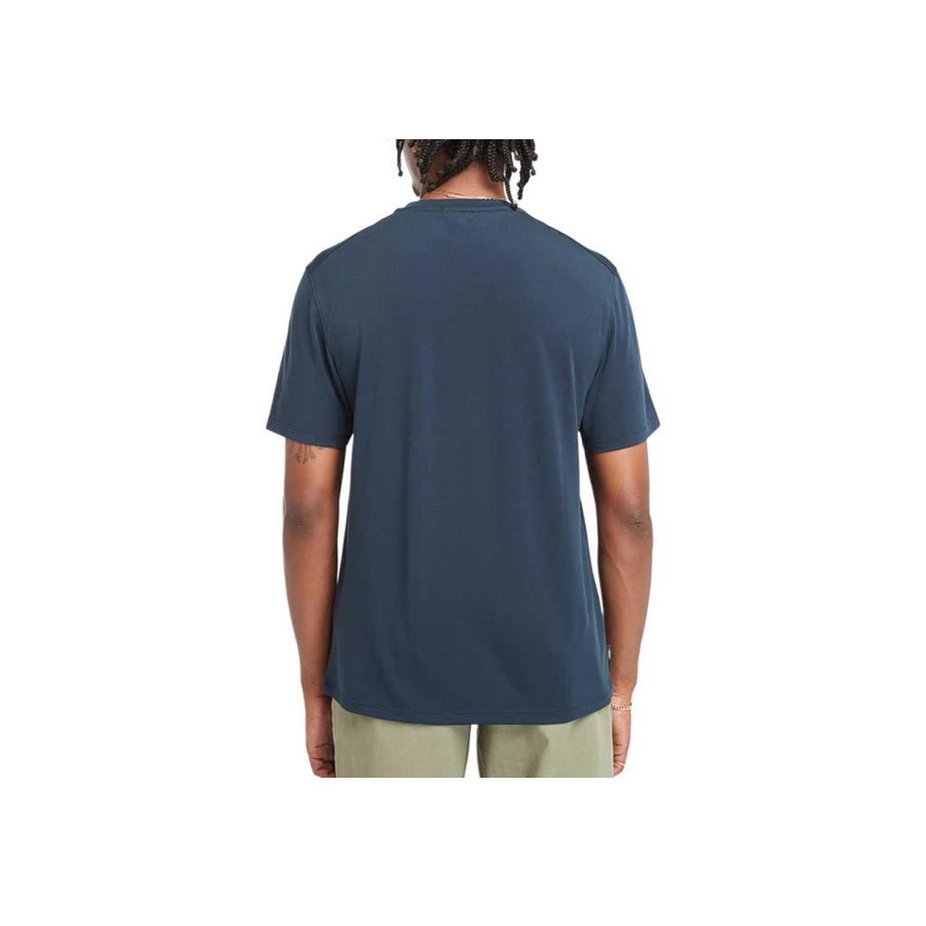 Timberland Outdoor Casual Comfortable Soft Breathable Quick-Dry Round Neck Short Sleeve T-Shirt Men Tops Deep-Sapphire-Blue A4215-433