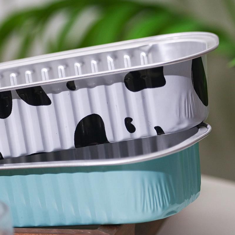 Tin Paper Box Thickened Aluminum Foil Box Packaging Takeaway Box Air Fryer Special Disposable Cheese Baked Durian Box