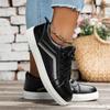 Fashion 2025 Spring and Autumn Fashion Women's Lace-up Flat-soled Sports and Leisure High-Quality Comfortable Vulcanized Shoes for Women