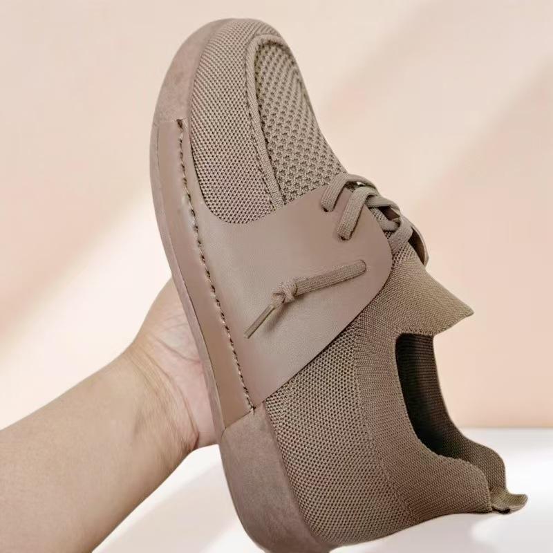 2025 autumn new casual fly-woven men's shoes breathable and versatile running shoes dad walking soft-soled driving shoes foreign trade