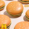 Sealed Portable Medicine Dispenser with Lid Mini Hamburger Storage Case  Elderly