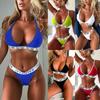 Summer Sexy Women Bikini Set Bathing Suit V Thong Swimwear Push Up Swimsuit Set